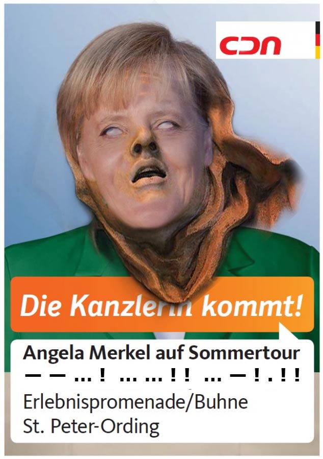 Die Kanzlerin kommt! ~ Verzückung der heiligen Therese im Bundestagswahlkampf 2013